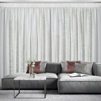 Firana gotowa na taśmie HERA 300x270 Eurofirany biały