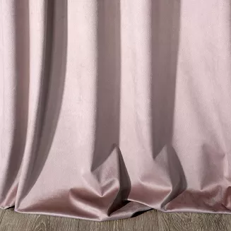 Zasłona gotowa na taśmie MELANIE 140x270 Eurofirany pudrowa
