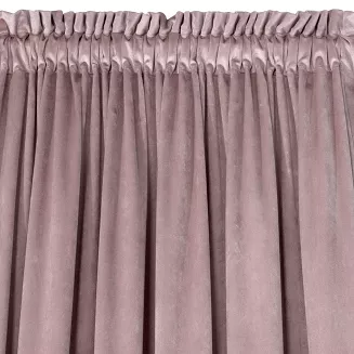 Zasłona gotowa na taśmie MELANIE 140x270 Eurofirany pudrowa