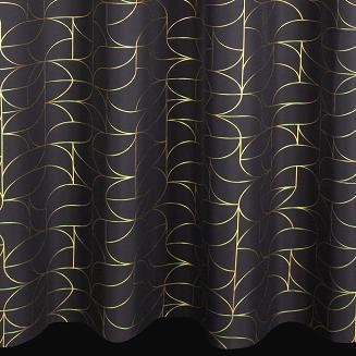 Zasłona gotowa na przelotkach EVI 140x250 Eurofirany czarny