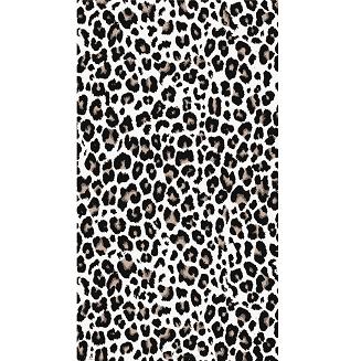 Ręcznik plażowy 100x180 biały czarny taupe cętki