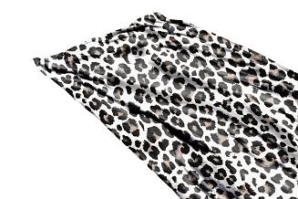 Ręcznik plażowy 100x180 biały czarny taupe cętki