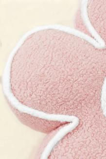 Poduszka dekoracyjna z bukli Kwiatek 50x15 pudrowa