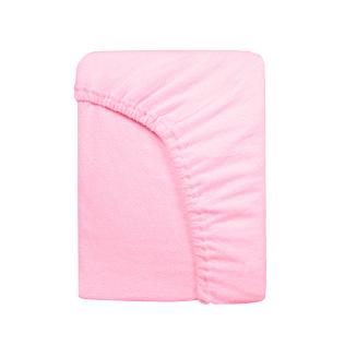 Prześcieradło frotte z gumką 120x200 Darymex różowy