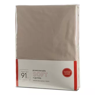 Prześcieradło SOFT 140x200x30 Design91 beżowy