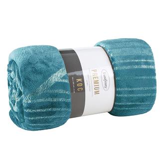 Koc narzuta GINKO3 150x200 Eurofirany turkusowy