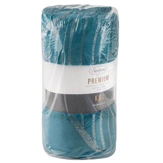 Koc narzuta GINKO3 150x200 Eurofirany turkusowy