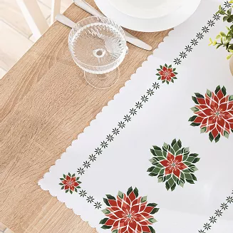 FOLK GWIAZDA BETLEJEMSKA Bieżnik NINA WODOODPORNA 50x100cm kolor 001 biały PBN341/KSP/C01/050100/1