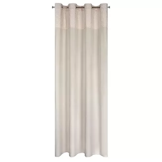 Zasłona gotowa na przelotkach AGNES 140x250 Design91 kremowy/złoty