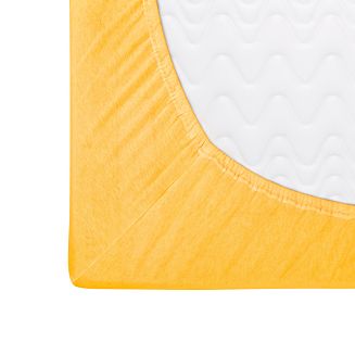 Prześcieradło jersey z gumką 180x200 Darymex musztardowe