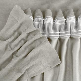 Zasłona gotowa na taśmie DORA Eurofirany ciemnosrebrny