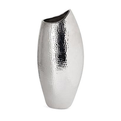 Wazon dekoracyjny ERNA 20x13x46 Eurofirany srebrny