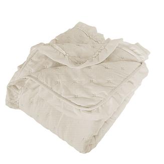 Narzuta dekoracyjna z falbaną WERONA 200x220 ecru