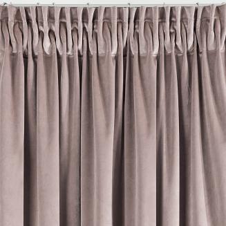 Zasłona gotowa na taśmie VILLA 140x270 Eurofirany pudrowy róż