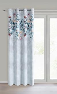 Zasłona gotowa na przelotkach VIOLA 140x250 Eurofirany srebrny