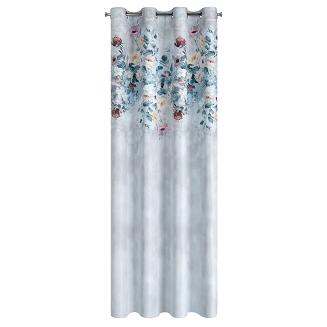 Zasłona gotowa na przelotkach VIOLA 140x250 Eurofirany srebrny