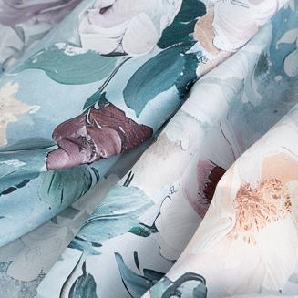 Zasłona gotowa na przelotkach VIOLA 140x250 Eurofirany srebrny