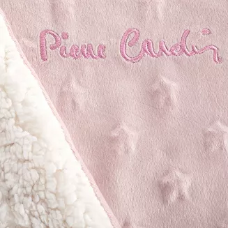 Koc Pierre Cardin BABY4 110x140 Pierre Cardin Eurofirany różowy biały gwiazdki miś