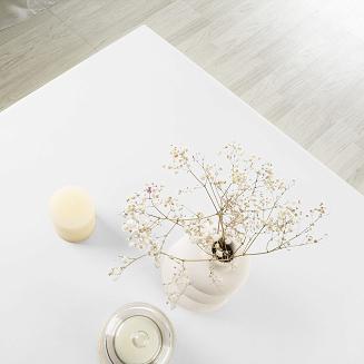 Obrus dekoracyjny VIVA 110x160 plamoodporny biały