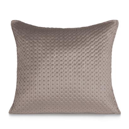 Poszewka dekoracyjna MAYA 45x45 welurowa pikowana brązowa