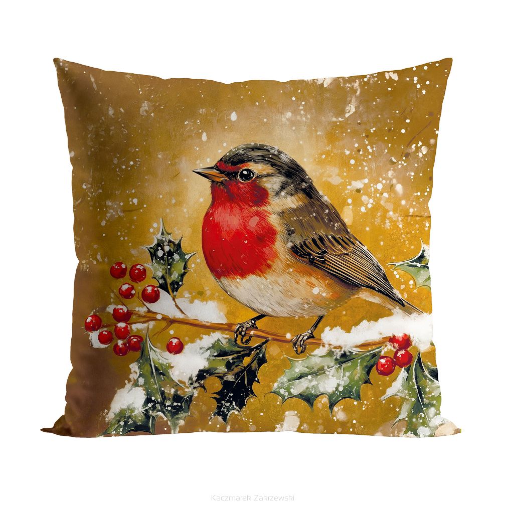 ELEGANCKI RUDZIK Poszewka dekoracyjna VELVET 40x40cm kolor 014 złoto-brązowy PBN339/POP/014/040040/1