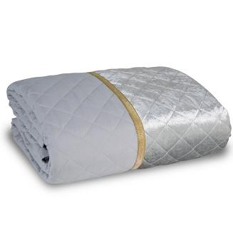 Narzuta dekoracyjna KRISTIN 220x240 Eurofirany srebrna