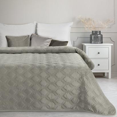 Narzuta dekoracyjna SOFIA 5 PREMIUM 170x210 srebrna geometryczny wzór