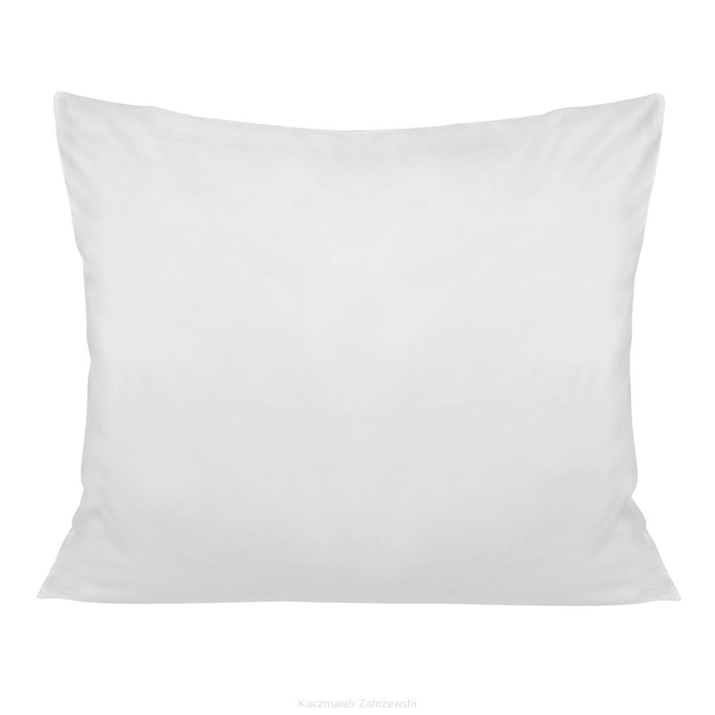 Poszewka satyna bawełniana 70x80 jednobarwna biała