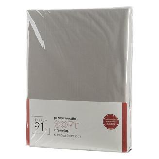 Prześcieradło SOFT Design91 jasnoszary