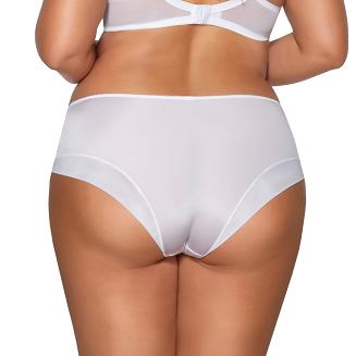 Figi damskie z koronką i kokardką AV 2111 białe