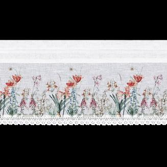 Firana gotowa na taśmie NEMEZJA 130x50 Eurofirany biały