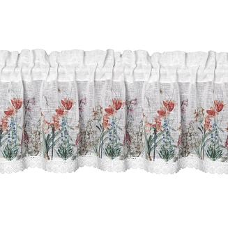 Firana gotowa na taśmie NEMEZJA 130x50 Eurofirany biały