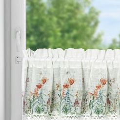 Firana gotowa na taśmie NEMEZJA 130x50 Eurofirany biały