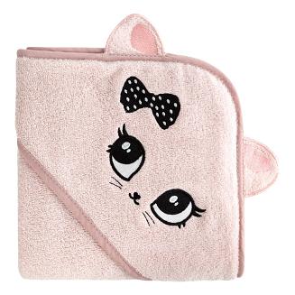 Ręcznik dziecięcy z kapturkiem BABY72 100x100 Eurofirany różowy