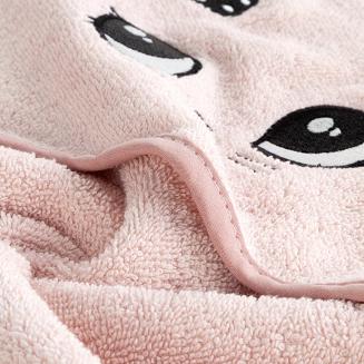 Ręcznik dziecięcy z kapturkiem BABY72 100x100 Eurofirany różowy