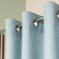 Zasłona gotowa na przelotkach MOLLY 140x250 strukturalna jasnoniebieska