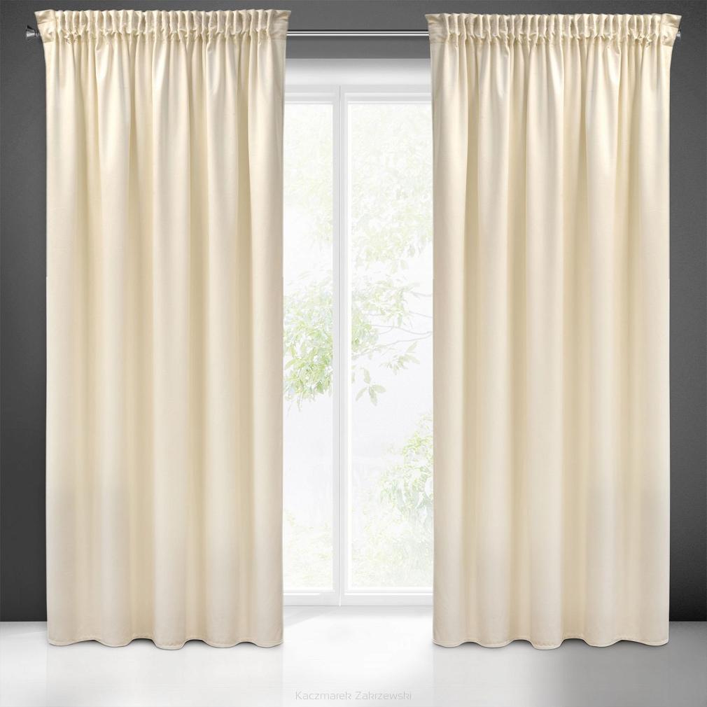 Zasłona gotowa na taśmie ZAS 140x270 Pierre Cardin Eurofirany krem