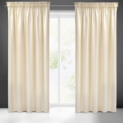 Zasłona gotowa na taśmie SIBEL 140x270 Pierre Cardin Eurofirany kremowa