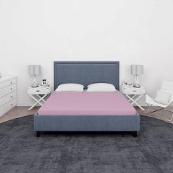 Prześcieradło flanelowe 160x210 różowe