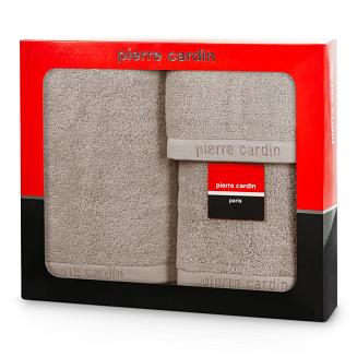 Komplet ręczników 3 szt. EVI Pierre Cardin ciemnobeżowy