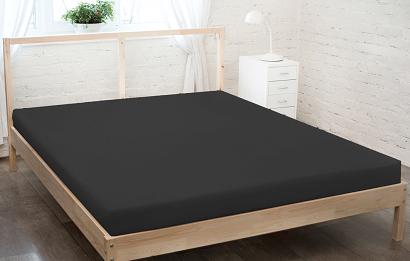 Prześcieradło jersey z gumką 140x200 czarny