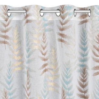 Zasłona gotowa na przelotkach RUTI 140x250 Eurofirany kremowy