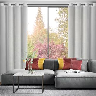 Firana gotowa na przelotkach ARIADNA 140x250 Eurofirany biały