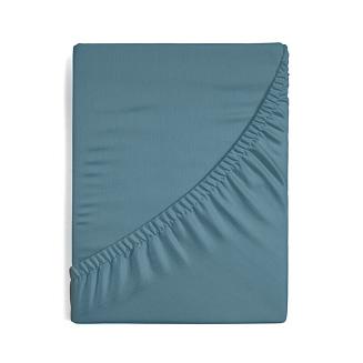 Prześcieradło satynowe z gumką NOVA3 220x200x30 Eurofirany niebieski