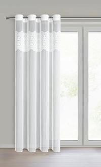 Firana gotowa na przelotkach AFRODYTA 140x250 Eurofirany biały