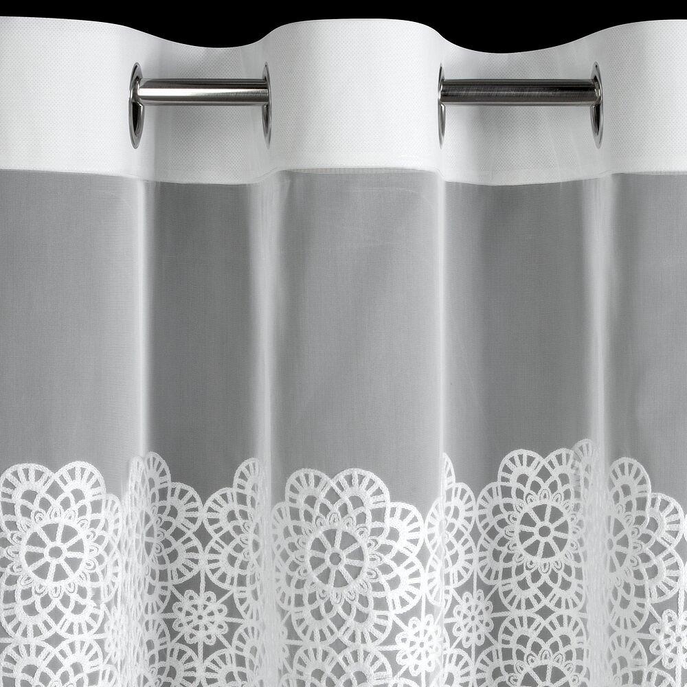 Firana gotowa na przelotkach AFRODYTA 140x250 Eurofirany biały