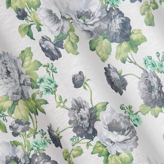 Zasłona gotowa na przelotkach MONA 140x250 Eurofirany biały/zielony