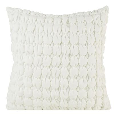 Poszewka dekoracyjna VELVET 45x45 Eurofirany biała bąbelki 3D