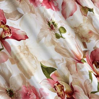 Zasłona gotowa na taśmie LILLIE 140x270 Eurofirany różowy