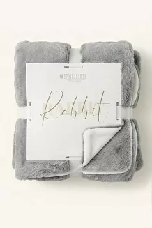Szary Koc Futrzany 200x220 RABBIT